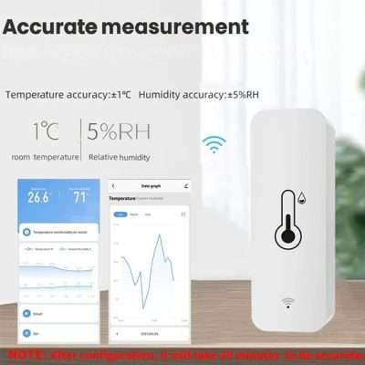 Temperatuur- en vochtigheidssensor voor smart home